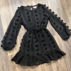 Black Pom Pom dress